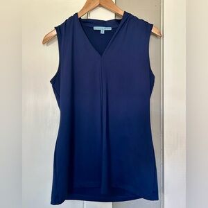 ANTONIO MELANI Deep Blue V-Neck Tank Top- Sz XS